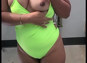 Showing my tits Asian Pinay Filipina in Goodwill dressing room for you