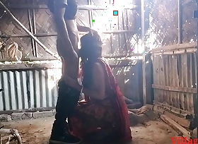Red Saree Wife Outdoor Blowjob ( Documented Video By Villagesex91)