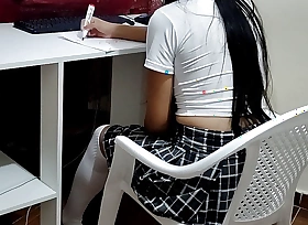 Aiding Lovely 18yo Schoolgirl relative to Sex Education Duty Perverted teacher