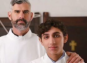 Hot Priest Sex Thither Main Altar Schoolboy While Training