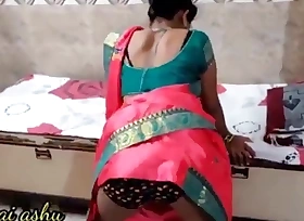 desi hot wife with an increment of husband – first years issue with an increment of hard sex