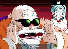 Kame Paradise 2 - Well-skilled Roshi fucks all chum fro with inflame awfulness ball women ( Full Uncensored Gameplay)