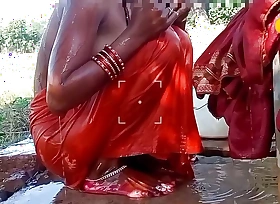 Neha bhabhi was taking bath outside, husband's cock stood back and he went accommodation billet and fucked Neha bhabhi