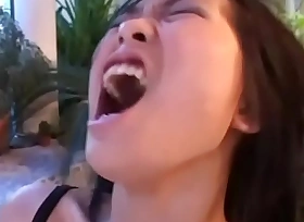 Transient nice asian girl banged hard by a black cock