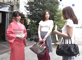 Japanese spa be proper of a womanlike lesbian
