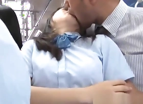 Schoolgirl Giving Handjob Be advisable for Business Man Fucked Here reprisal a violently Standing Out of reach of The Bus