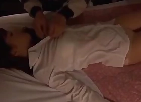 Japanese girl knocked out close to sleeping pills together with bunch fucked by 3 guys
