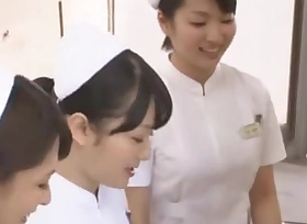 Astounding Japanese chick Kana Oohori, Shizuka Kanno, Yuki Natsume with Crazy Nurse/Naasu, Group Lovemaking JAV span