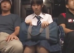 Schoolgirl (Kotomi Asakura) intercourse on bus