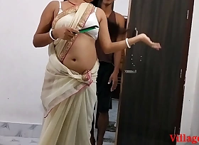 White saree X-rated Real xx Wife Blowjob and fuck ( Sanctioned Video By Villagesex91 )