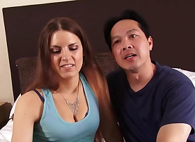 Asian bloke fucks a red-haired whore