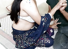 cute bhabhi in saree gets naughty with devar for rough and unending dealings in Hindi