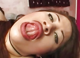 A Big Asian Girl Caresses Her Wet Cunt While Enjoying Receiving a Fat Cock