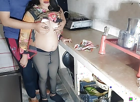 Indian Maid Fucked By House Owner In Kitchen, hindi Anal sex viral glaze