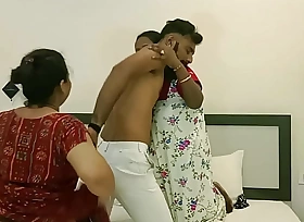 Indian Bengali wife and her hot amateur trine coitus ! With Dirty audio