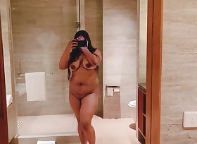 Sexy Indian Bhabhi with big boobs enjoying in Bathtub in 5 star hotel and fingering her pussy