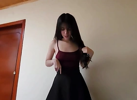 Part 1. Laura in Skirt is fucked against the Wall.