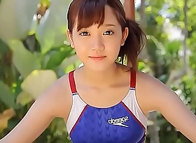 Azusa Tsukahara High-leg swimsuit blue legs-fetish image video solo