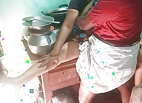 Indian desi wife When cooking have a sex hasband