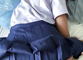 French tourist fuck a 18 years old Thai schoolgirl in uniform