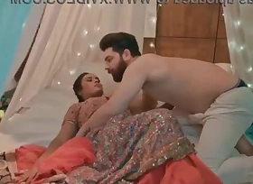 Indian beautiful milf fucked by husband in her suhagraat real Hindi audio full inferior hardcore doggy style sex video