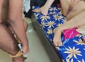 Cuckold husband records his beautiful wife Jaanvi in pink saree having pleasure and getting fucked by her accidental fan (Part-1)