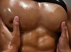 Hot muscle asian guy getting nipple play, muscle worship and nipple licking!