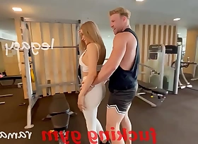 LEGACY MESS: Fucking Exercises  with Tow-haired Bungle  Shemale Sara  , fat cock  deep anal. P1