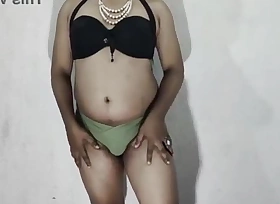 OLIVE BIKINI PART 2 - CROSSDRESSING BY INDIAN SHEMALE