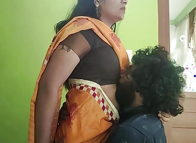 Vaishnavy and Sharun Raj long lip counter part 4, Mallu couple hot lip lock, Lip counter in saree, Saree romance with hot lip counter