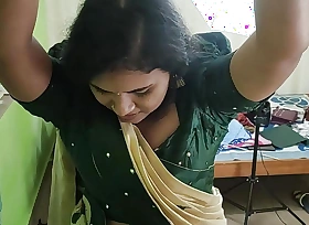 Kerala half saree BDSM hand doomed on ceiling coupled with blindfolded boobs suck of Vaishnavy hard by Sharun Raj,  Hands doomed coupled with blindfolded