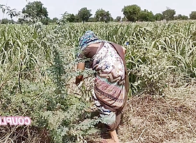 Komal was weeping in the sugarcane field, the owner secretly came increased by caught increased by fucked the house.