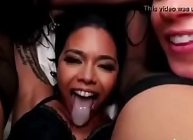 Nhia Krasivaya after getting an anal fucking alongside her girlfriends