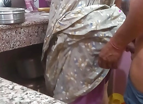 Hot sexy Kitu Bhabhi was left in the kitchen away from her lover.