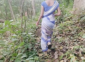 Hot sexy girl was alone in forest when a stranger was came there and ask her pussy and fucking hard and circuit blowjob with audio