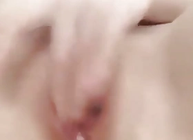 at home, husband works, this Asian girl masturbates