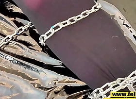 [Fejira com] Stockings mummification chain bondage