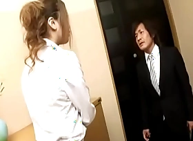 Japanese legal age teenager receives screwed in the kitchen greatest degree