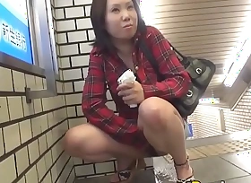 Asian pees in public building