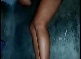 Telugu girl bathing and showing confidential
