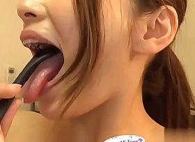 Japanese Asian Tongue Doppelgaenger Face WC duct Licking Sucking Kissing Handjob Fetish - at one's fingertips hand at one's fingertips fetish-master.net