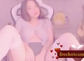 Asian with with stockings and big tits
