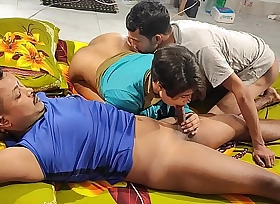 Amazing hot desi threesome sex! Hot Slut Bhabhi vs two guys